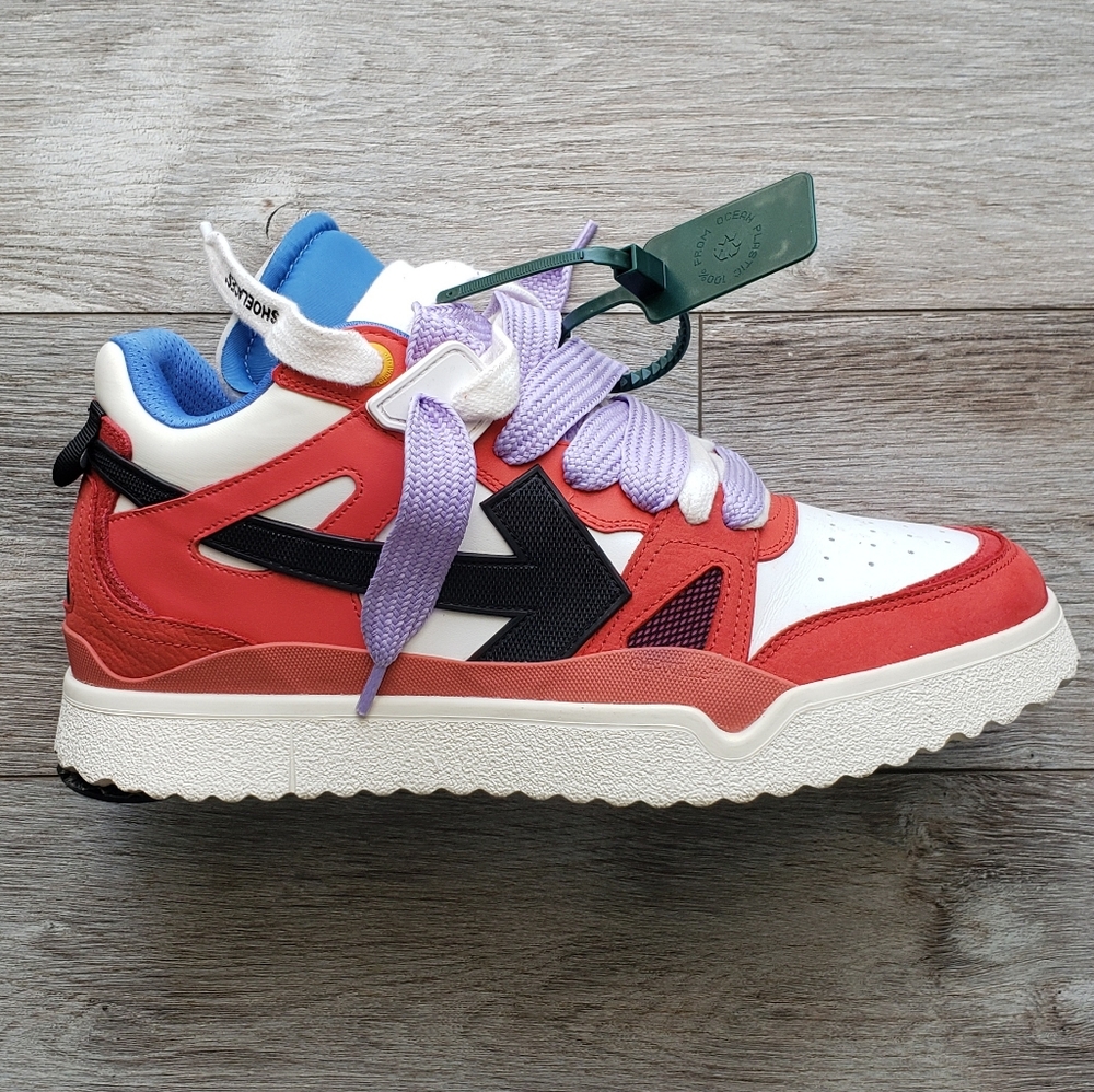 Off-White Mid Top Sponge Sole Sneakers | $390